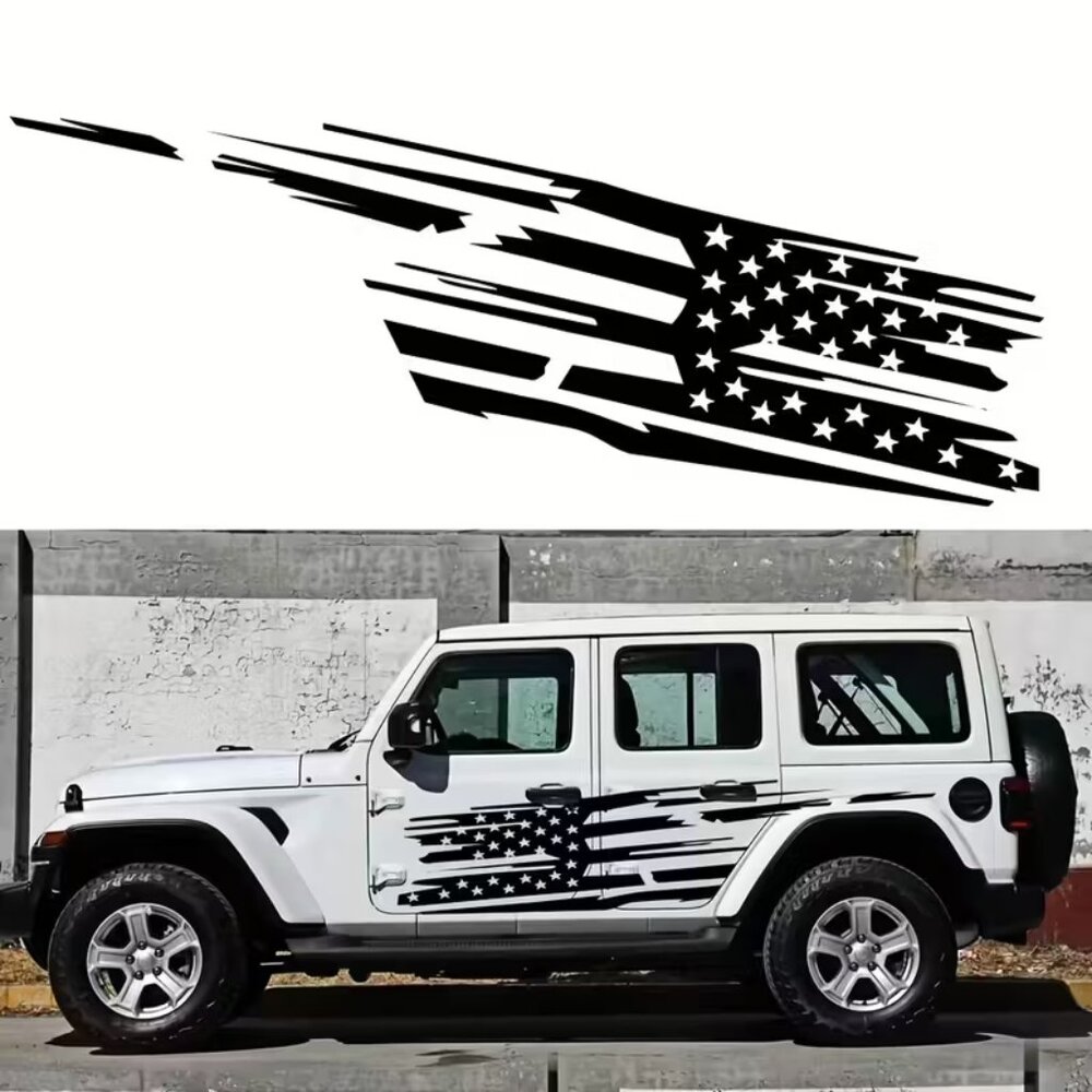 #620 2pcs of Mountain Adventurer Car Stickers for SUV Door Decoration